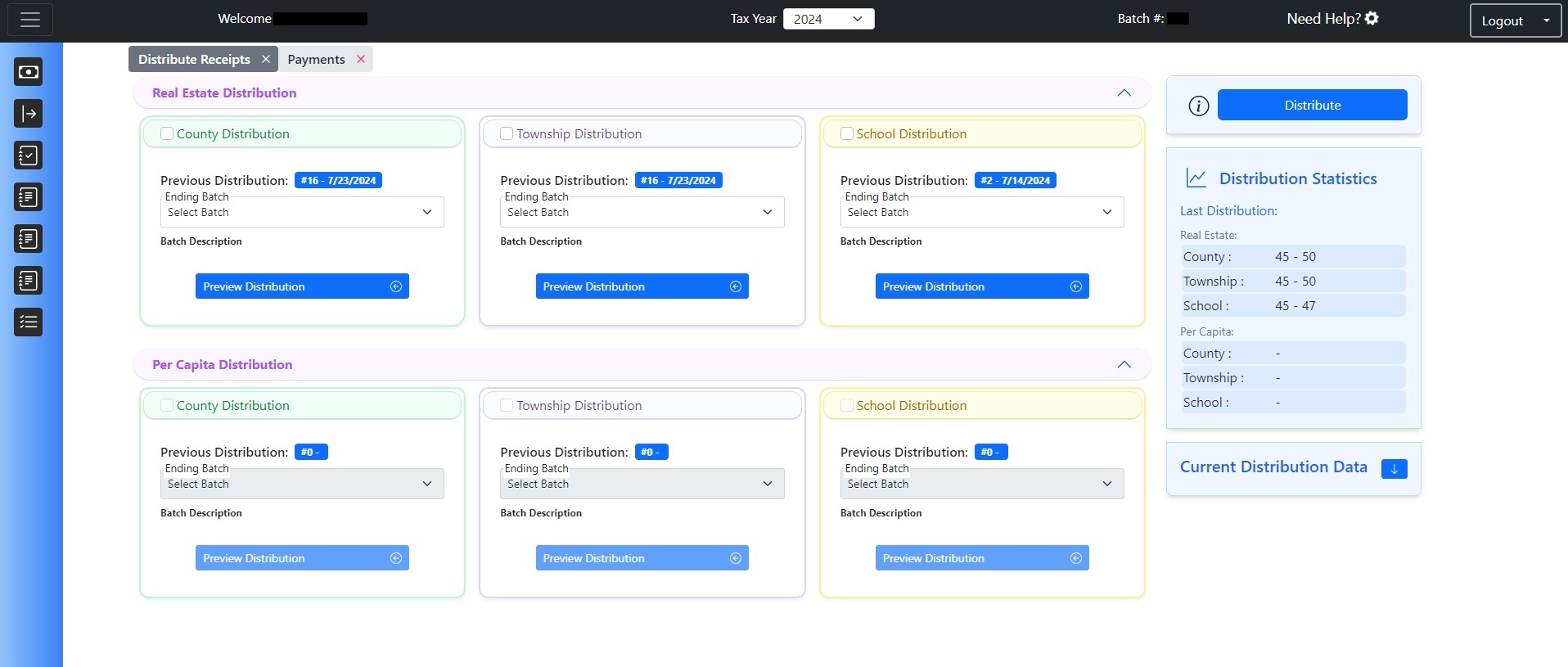 Distribution Page