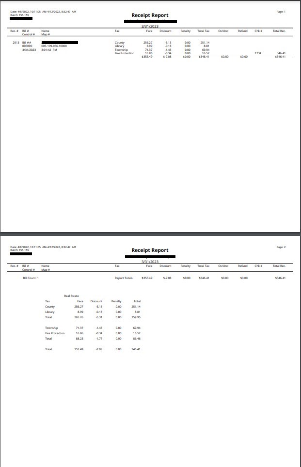 prop Sum Report