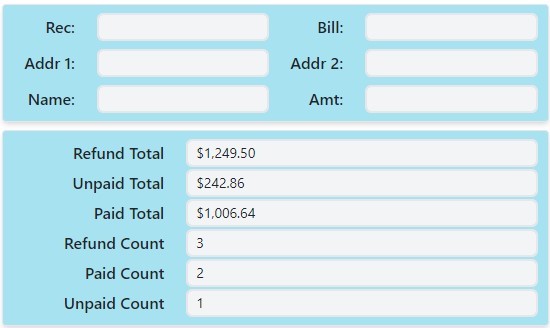 Refund Summary Info Section