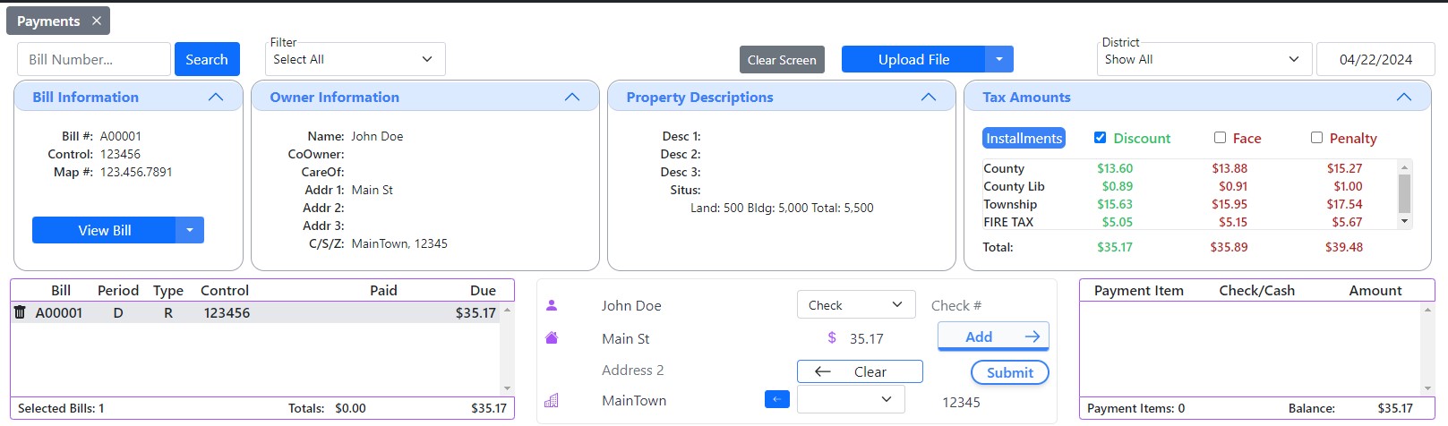 Top Search Single Bill