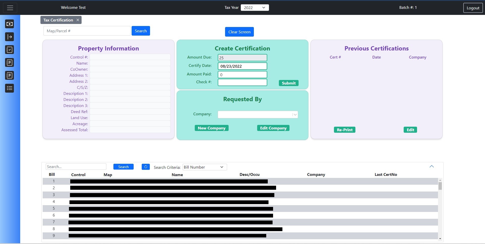 Cert Page