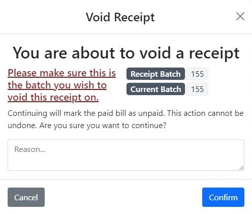 Void Receipt Prompt